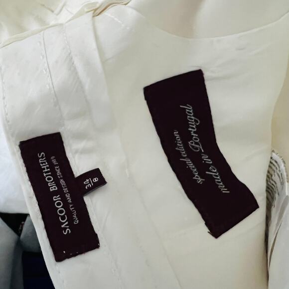 Sacoor Brothers Womens Trouser Cuffed Ankle Career Casual Bone - 8 - Picture 4 of 4